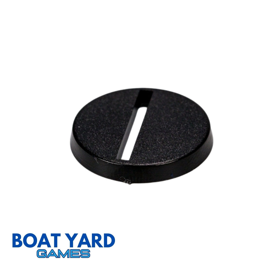 25mm round slotted base