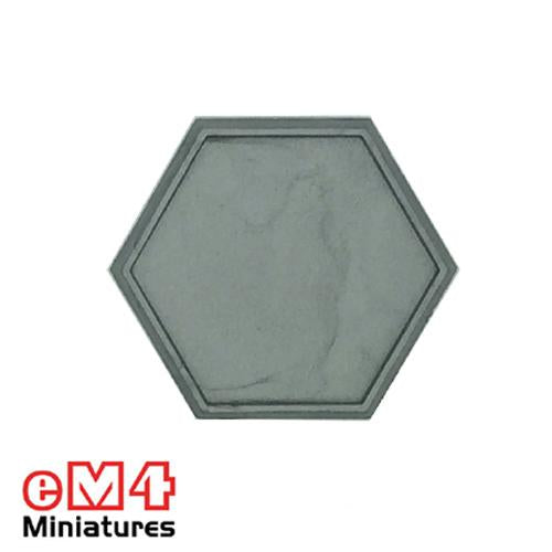 30mm Hexagonal Lipped Mech/Robot Base x 1000
