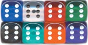 Spot Dice - Gem (Translucent) - Multiple Colours & Sizes