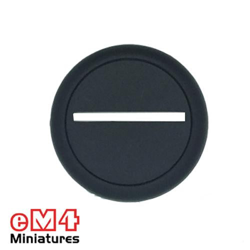 40mm Round Slotted Lipped base x 1000