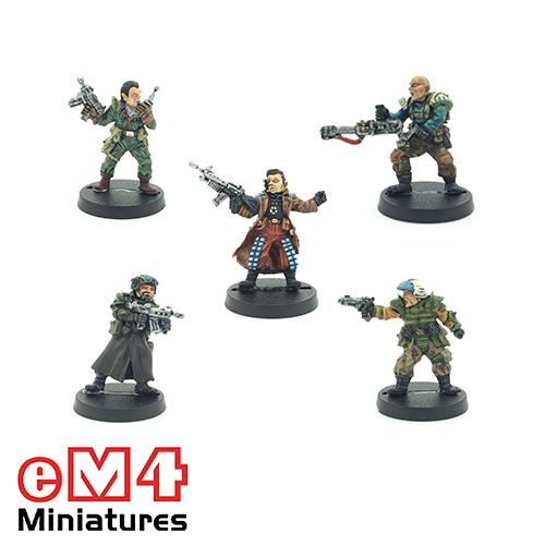 TIKONaMUT - Mercenaries | PrePainted Miniatures Set | X 6